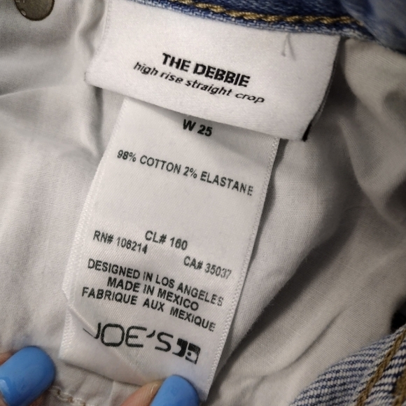 Joe's button fly The Debbie Kamryn high rise straight crop - Picture 8 of 13